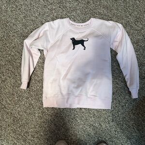 The Black Dog Light Pink sweatshirt with Logo